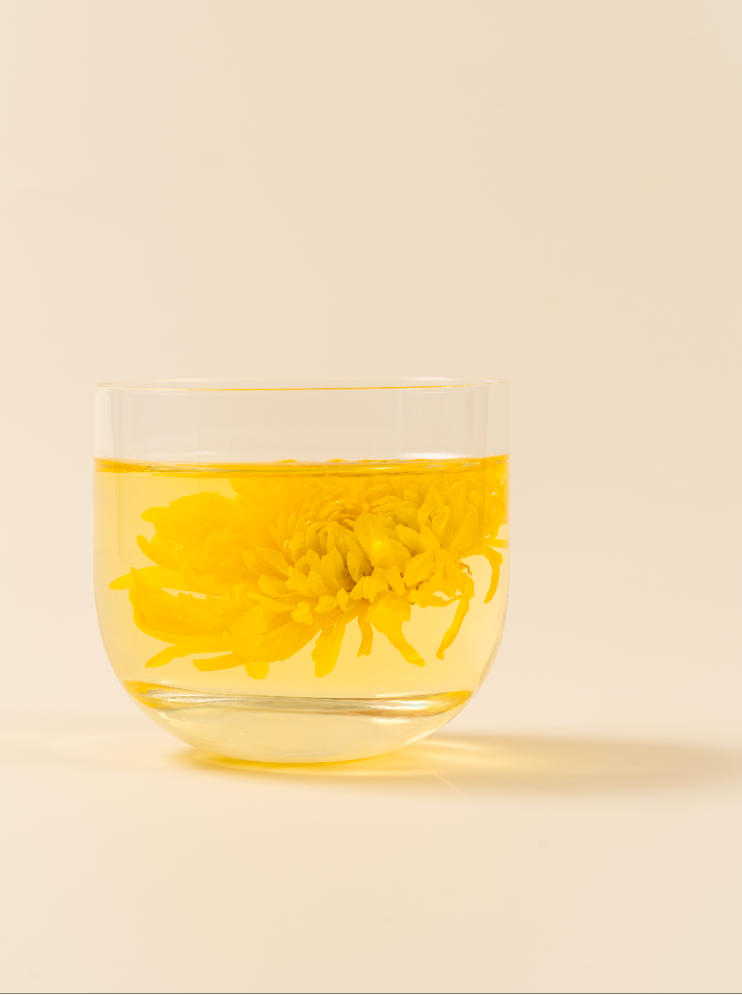Golden Royal Chrysanthemum loose floral herbal tea caffeine-free